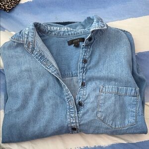 J. Crew Classic Blue Denim Shirt